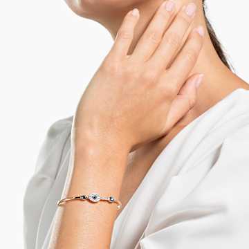 กำไล Swarovski Symbolic, ดวงตาปีศาจ, น้ำเงิน, เคลือบโลหะหลากชนิด - Swarovski, 5171991