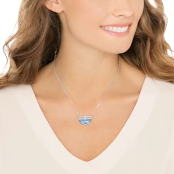 Glow Necklace, Small, Blue - Swarovski, 5266718