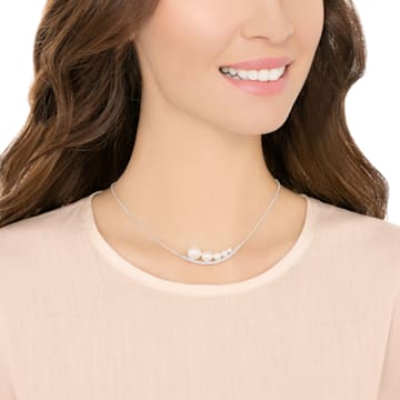 Fundamental Halskette, Weiß, Rhodiniert - Swarovski, 5274299