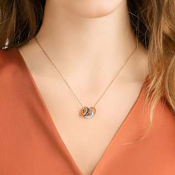 Hint pendant, Black, Mixed metal finish - Swarovski, 5353666