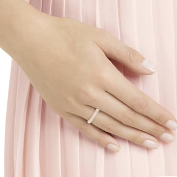 Δαχτυλίδι Stone, Ροζ, Επιμετάλλωση σε ροζ χρυσαφί τόνο - Swarovski, 5411650