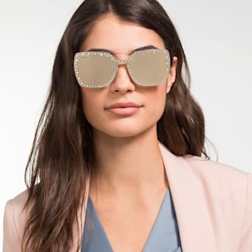 Swarovski Click-on Mask for Sunglasses, SK5330-CL 32G, Brown - Swarovski, 5483809