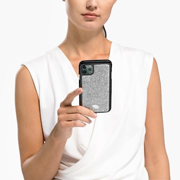 Glam Rock smartphone case, iPhone® 11 Pro, Silver Tone - Swarovski, 5516873