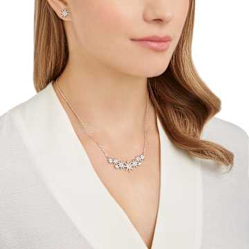 Fizzy set, Star, White, Rhodium plated - Swarovski, 5528944