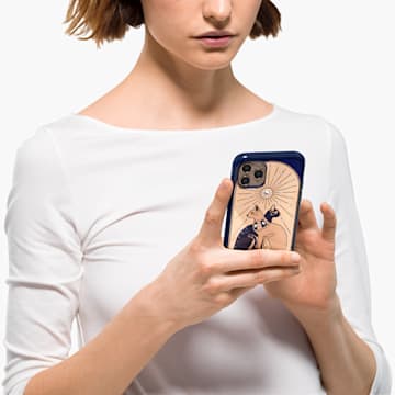 Theatrical Cat Smartphone case with bumper, iPhone® 11 Pro, Multicolored - Swarovski, 5558999