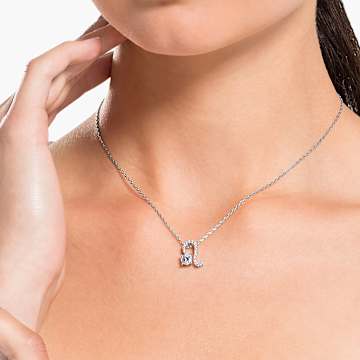 Zodiac II pendant, Leo, White, Mixed metal finish - Swarovski, 5563894