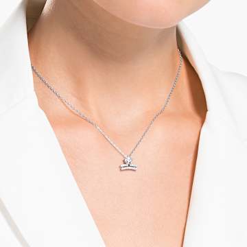 Pendentif Zodiac II, Balance, Blanc, Finition mix de métal - Swarovski, 5563895