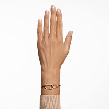 Time 手鏈, 白色, 多種金屬潤飾 - Swarovski, 5566003