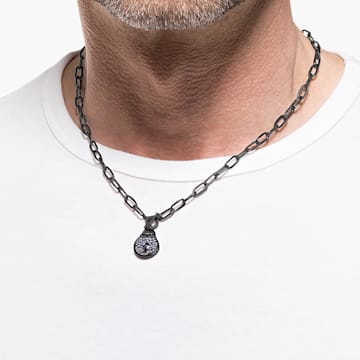Togetherness 項鏈, 鎖, 黑色, 黑色潤飾 - Swarovski, 5568034