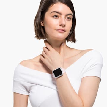 Carcasă compatibilă cu Apple Watch® Sparkling, Nuanță argintie - Swarovski, 5572426