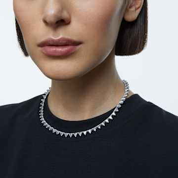 Ortyx Halskette, Trilliant-Schliff, Weiß, Rhodiniert - Swarovski, 5599191