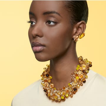Somnia necklace, Multicolored, Gold-tone plated - Swarovski, 5601520