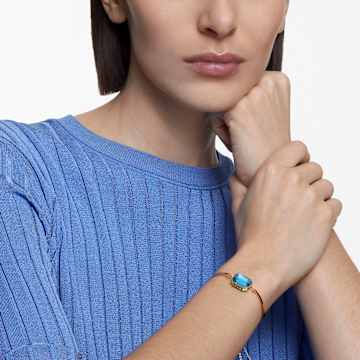 Pulseira Orbita, Lapidação octogonal, Multicor, Lacado a dourado - Swarovski, 5616643