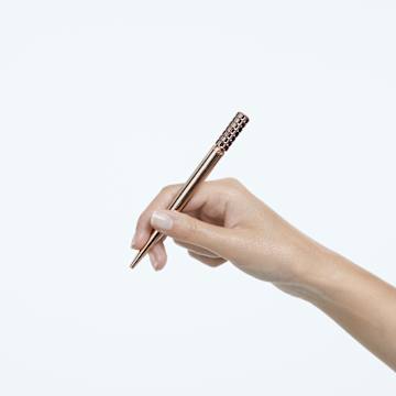 Stylo à bille, Rose, Placage de ton or rosé - Swarovski, 5618146