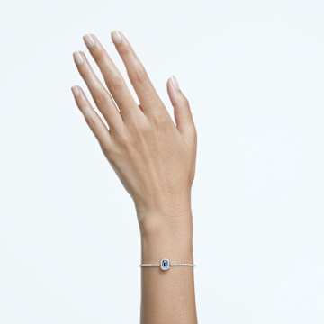 Millenia 뱅글, 옥타곤 컷, 파베, 블루, 로듐 플래팅 - Swarovski, 5620556