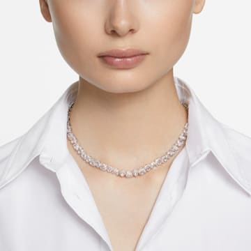Millenia Halskette, Trilliant-Schliff, Weiß, Rhodiniert - Swarovski, 5621138
