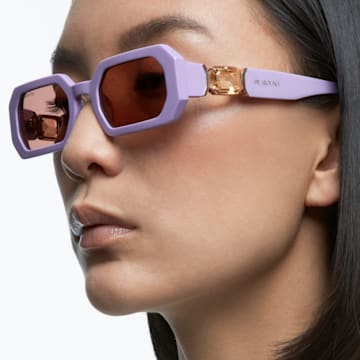 Sunglasses, Octagon, Purple - Swarovski, 5627869
