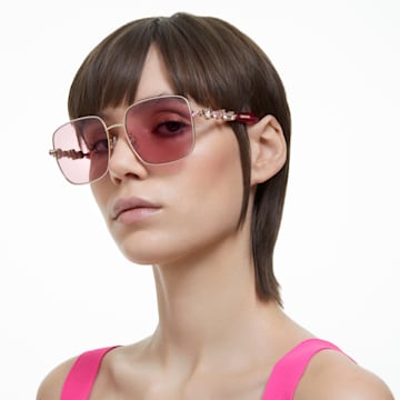 Sluneční brýle, Čtvercový tvar, SK0358 32S, Růžová - Swarovski, 5634750