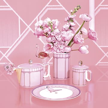Bule de chá Signum, Porcelana, Pequeno, Cor-de-rosa - Swarovski, 5635566