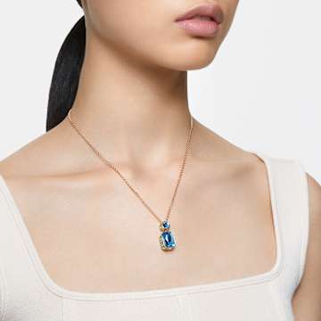 Collier Orbita, Taille octogonale, Multicolore, Placage de ton or - Swarovski, 5640256