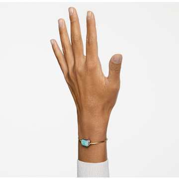 Orbita bracelet, Octagon cut, Multicoloured, Gold-tone plated - Swarovski, 5640258