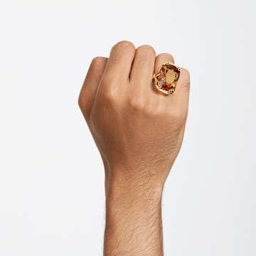 Harmonia Cocktailring, Übergroßer Kristall, Goldfarben, Goldlegierungsschicht - Swarovski, 5642340