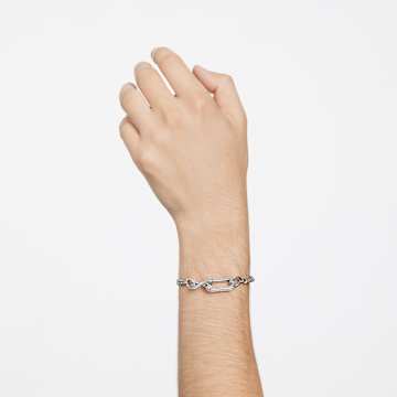 Dextera Armband, Pavé, Gemischte Glieder, Weiß, Rhodiniert - Swarovski, 5642600