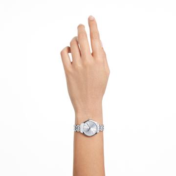 Attract Uhr, Schweizer Produktion, Voll-Pavé, Metallarmband, Silberfarben, Edelstahl - Swarovski, 5644062