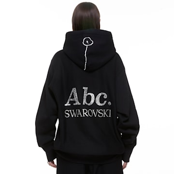 ADVISORY BOARD CRYSTALS, Dazzling Colorless Objects hoodie, Black - Swarovski, 5644720