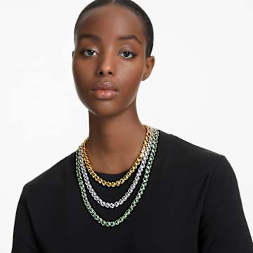 Verižica Matrix Tennis, Komplet (3), Okrogli rez, Večbarvna, Prevleka iz mešanih kovin - Swarovski, 5647443