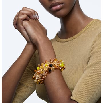 Somnia bracelet, Statement, Multicolored, Gold-tone plated - Swarovski, 5647595