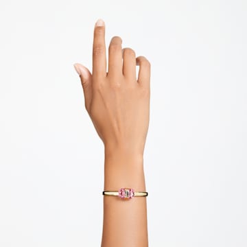 Lucent armband, Magnetische sluiting, Roze, Goudkleurige toplaag - Swarovski, 5654679