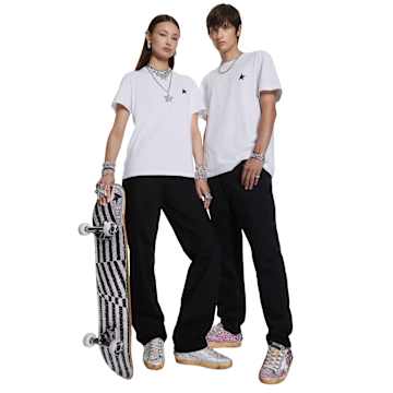 Monopatín Golden Goose, Blanco y negro - Swarovski, 5672661