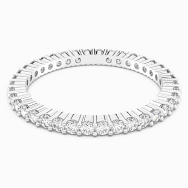 Bague Vittore Blanc Metal Dore Rose Swarovski Com
