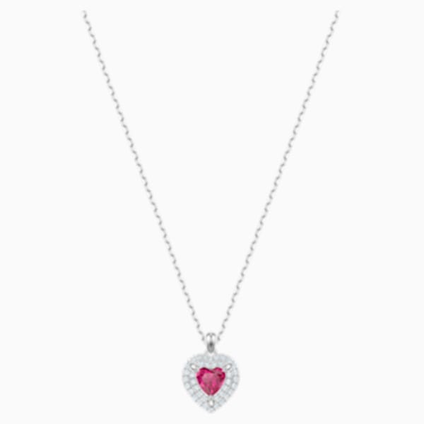 One Pendant Red Rhodium Plated Swarovski Com