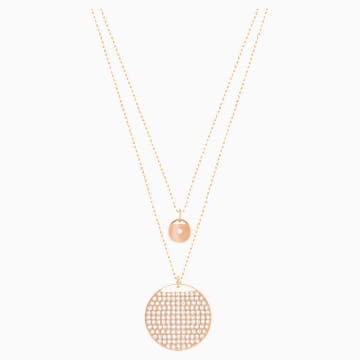 Ginger , White, Rose-gold tone plated