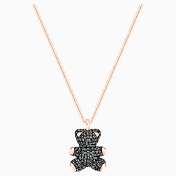 black rose teddy bear
