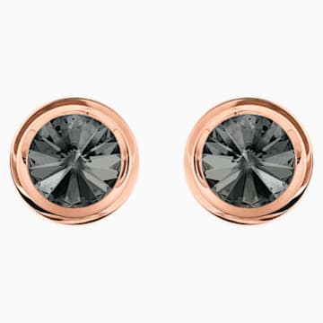 Round Cufflinks Gray Rose Gold Tone Plated Swarovski Com