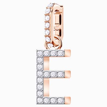 Swarovski Remix Collection Charm E Beyaz Pembe Altin Rengi