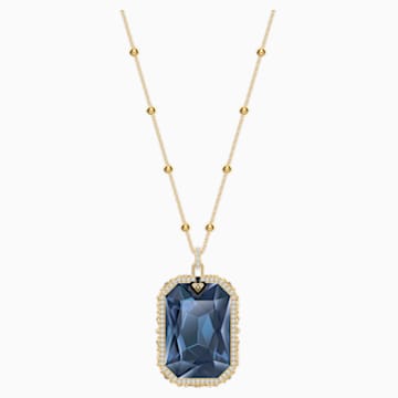 Tarot Magic Pendant Blue Gold Tone Plated Swarovski Com