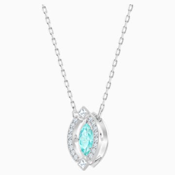 swarovski sparkling rhodium plated necklace dance