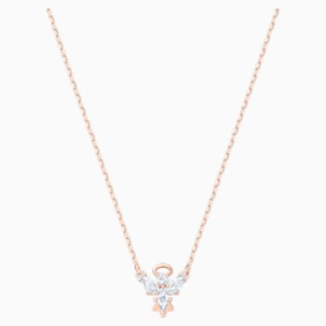 Magic Angel Necklace, White, Rose-gold 