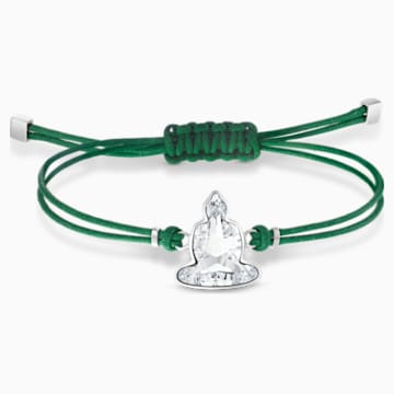 Swarovski Power Collection Buddha Bracelet Green Stainless Steel