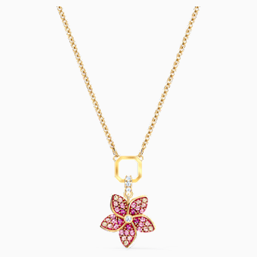 Tropical Flower Pendant Pink Gold Tone Plated Swarovski Com - Swarovski Rose Gold Flower Pendant Tropical Flower Pendant Pink Gold Tone Plated Swarovski Com - Swarovski Rose Gold Flower Pendant