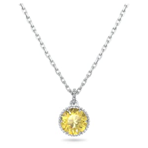 Birthstone pendant, Round cut, November 