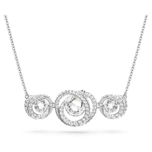 Generation necklace, White, Rose gold 