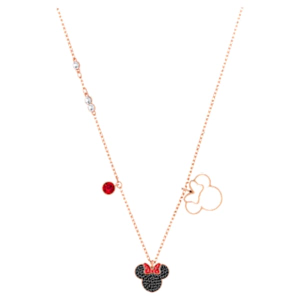 Mickey & Minnie Pendant, Multi-colored, Rose-gold tone plated ... Mickey & Minnie Pendant, Multi-colored, Rose-gold tone plated ...