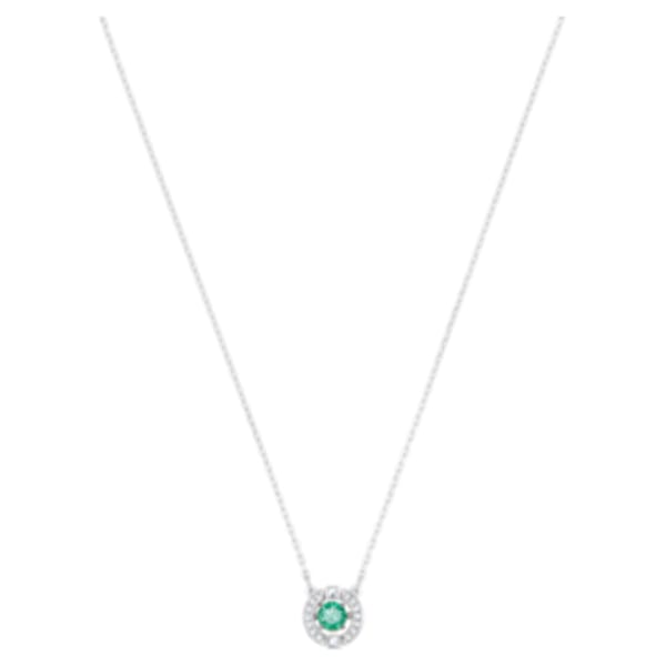 Collier Swarovski Sparkling Dance, vert, Métal rhodié Collier Swarovski Sparkling Dance, vert, Métal rhodié