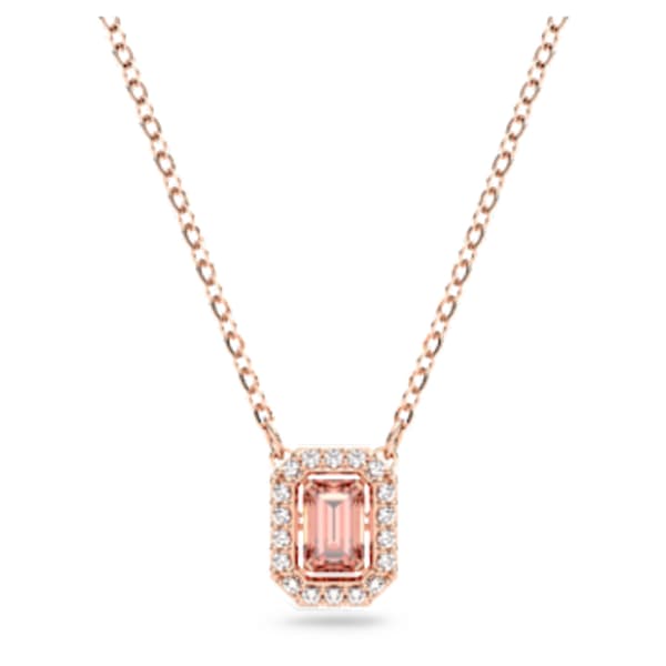 Millenia 项链 八角形切割swarovski 皓石 粉红色 镀玫瑰金色调 施华洛世奇swarovski Com Cn