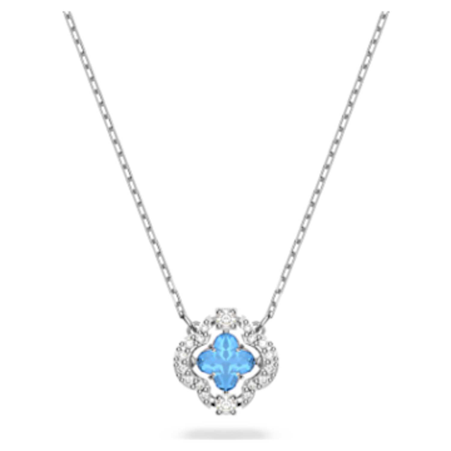 Swarovski Sparkling Dance ネックレス, ラウンドカット, ホワイト ...